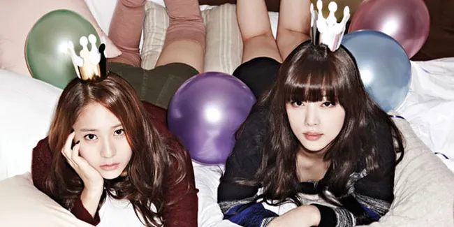 Sulli dan Krystal Kompak di Oh Boy Magazine