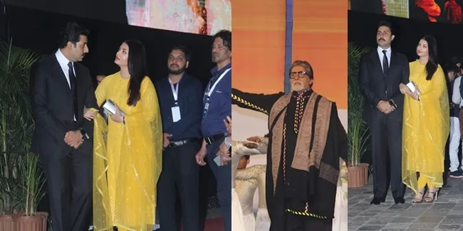 Support Amitabh Bachchan di Panggung, Aishwarya Rai Masih Jaga Jarak dengan Ipar