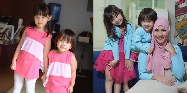 Sybil dan Kala, 2 Putri Zaskia Mecca Yang Suka Pakai Baju Kembar