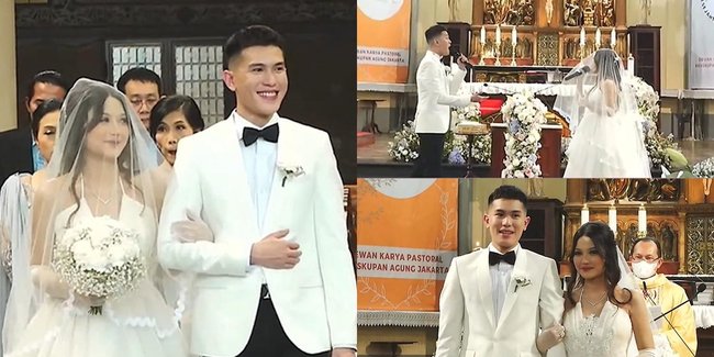 Tak Butuh Waktu Lama Berpacaran, Potret Pernikahan Julian Jacob Dan Mirriam Eka yang Digelar di Katedral