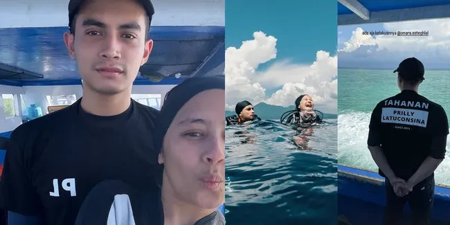 Tak Hadiri Pernikahan Maxime Bouttier dan Luna Maya, Prilly Latuconsina Kencan dengan Omara Esteghlal di Laut