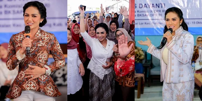 Tak Hanya Menawan di Atas Panggung, 10 Potret Kris Dayanti Penuh Karisma Saat Roadshow Sosialisasi - Elegan Pakai Busana Bernuansa Batik