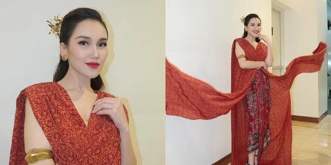 Tanggalkan Kostum Ala Korea, Ini 8 Potret Ayu Ting Ting Tampil Cantik Pakai Wastra Nusantara - Disebut Bak Nawang Wulan 