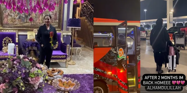 Tasyi Athasyia Akhirnya Pulang ke Indonesia, Sewa Bus di Bandara - Disambut Ibunda dengan Makanan Lezat