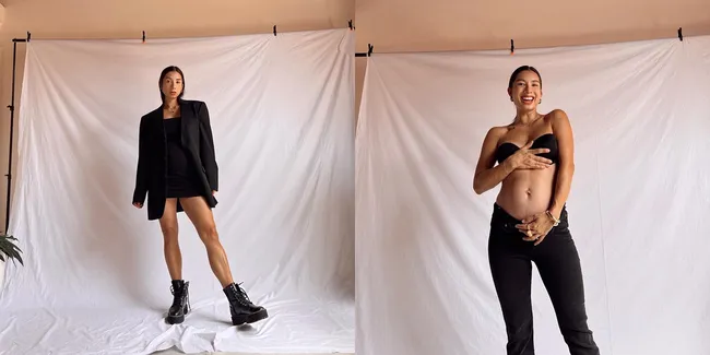 Terinspirasi Hailey Bieber, 8 Foto Pemotretan Terbaru Jennifer Bachdim Pamer Bare Baby Bump - Aura Bumil Glowing Abis!
