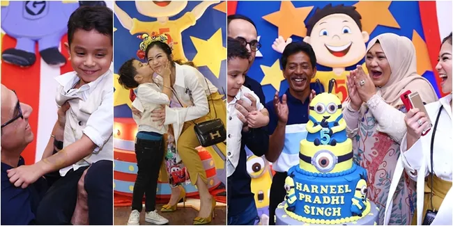 Ultah ke-5 Harneel, Bunga Zainal Rayakan Bareng Suami & Keluarga