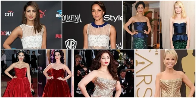 Ups! Dress Cantik Mewah Aktris Bollywood Ini Ternyata Kembar