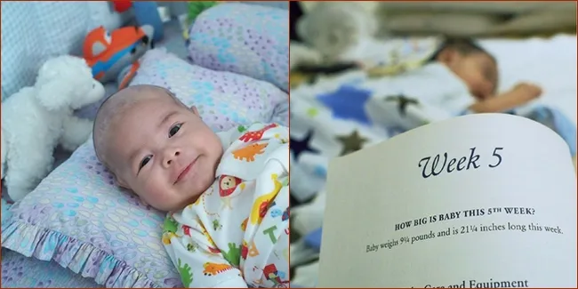 Usia 5 Minggu, Putra Alyssa Soebandono - Dude Harlino Makin Lucu