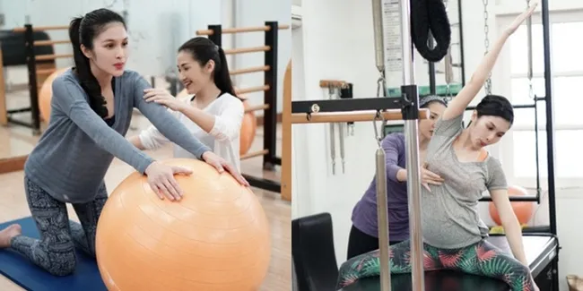 Usia Kandungan 7 Bulan, Sandra Dewi Ambil Liburan & Sibuk Pilates