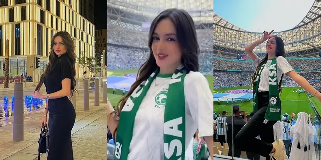 Viral Mirip Nia Ramadhani, Potret Fans Cantik Arab Saudi di Piala Dunia 2022 - Diajak Taaruf Netizen