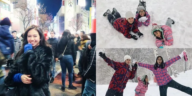 Wajah Kena Snow Burn, Yuki Kato Tetap Nikmati Liburan Di Jepang