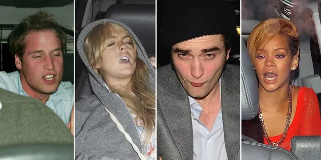 Wajah Konyol Para Bintang Ketika Mabuk Berat - Kocak Parah