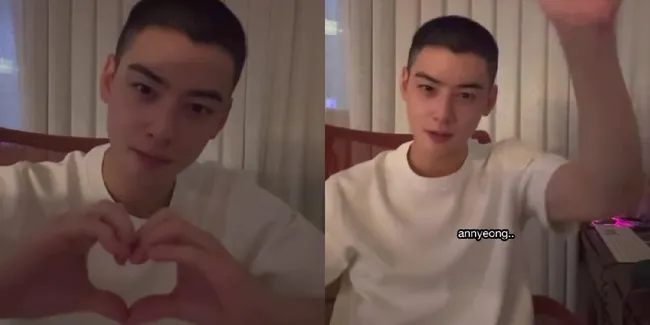 Wamil Hari Ini, Cha Eun Woo Beri Salam Perpisahan ke Fans saat Lakukan Live Streaming