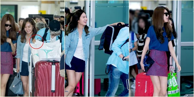 Yuri SNSD Gandeng Tangan Koreografer Saat di Bandara