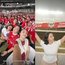 7 Potret Aghniny Haque Nonton Laga Timnas