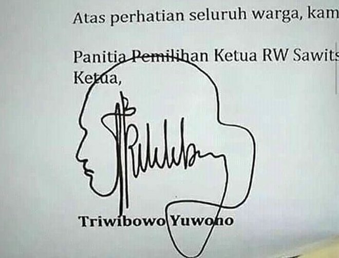 8 Tanda Tangan Super Nyeleneh Ada Yang Susah Banget Buat Ditiru