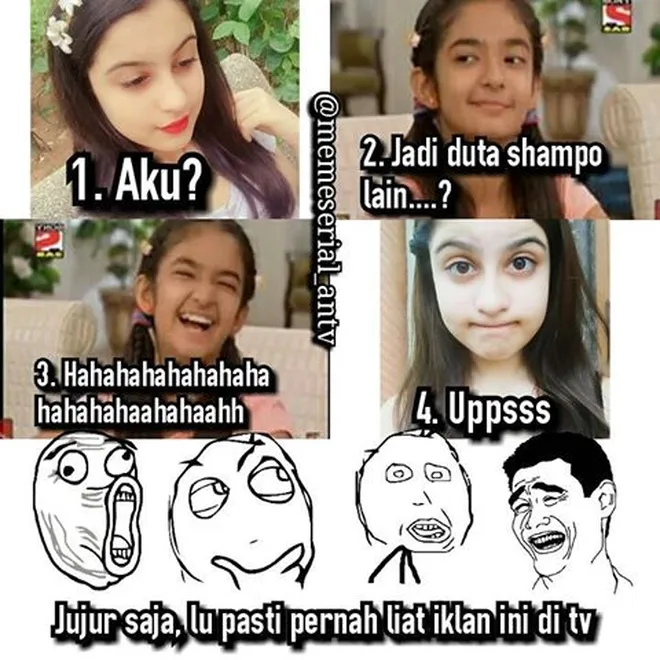 FOTO: Kumpulan Meme Anggun Jadi Duta Shampoo Lain, Bikin ...
