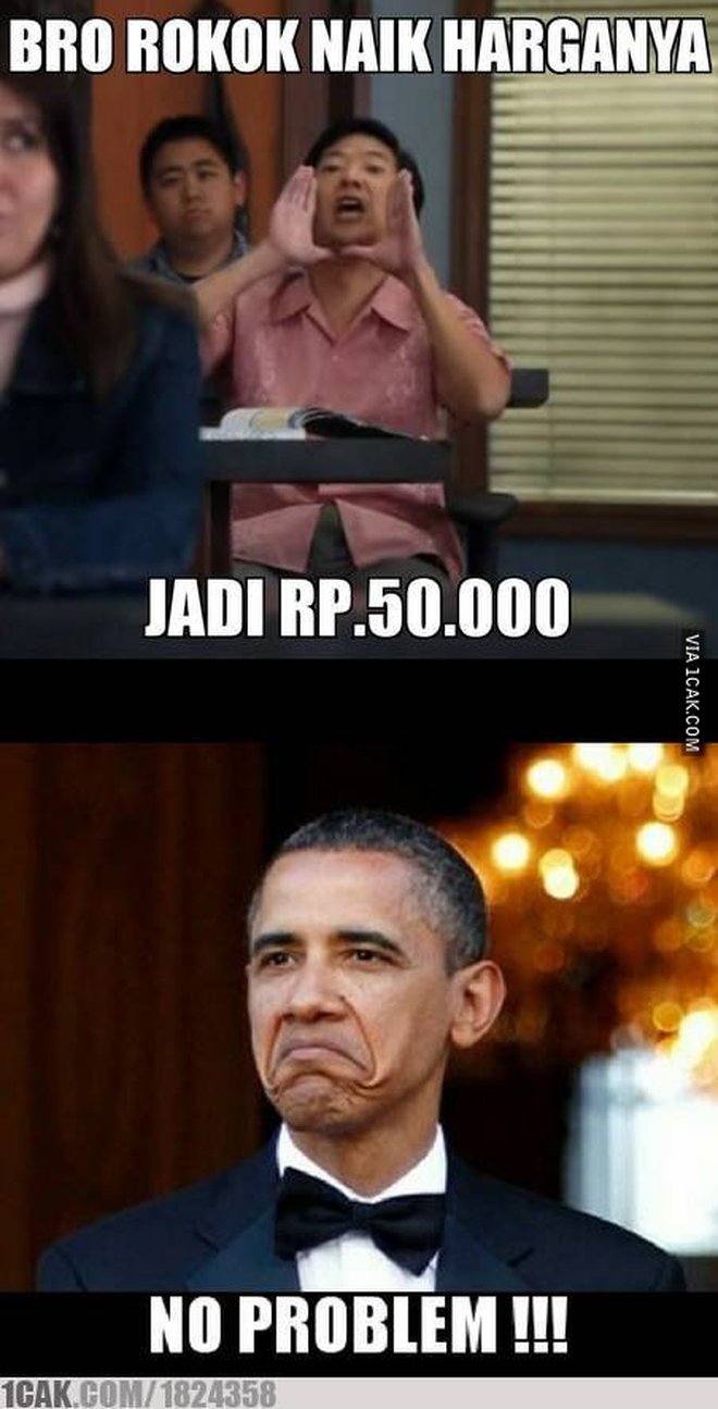 FOTO Meme Harga Rokok Naik Yang Penting Nasi Padang Tetap Murah