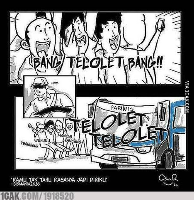 FOTO: Meme Paling Greget 'Om Minta Telolet', Kocaknya 