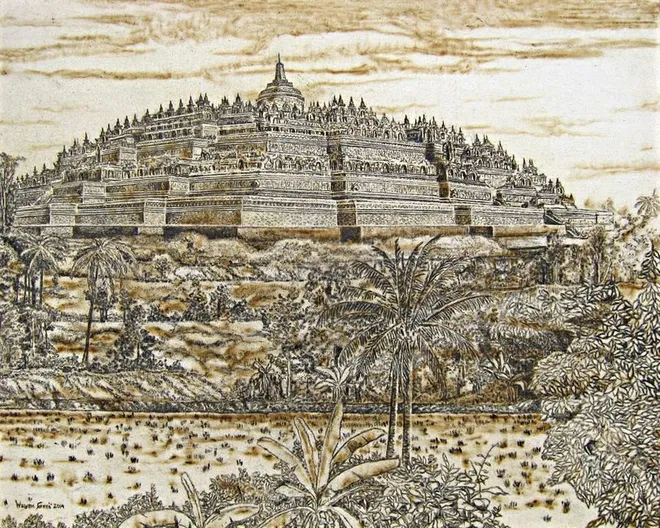 FOTO: Tahukah Kamu Lukisan Epic Ini Dibuat Dengan Apa 