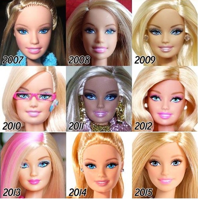 Transformasi Wajah Boneka  Barbie  Masa ke Masa Mengejutkan 