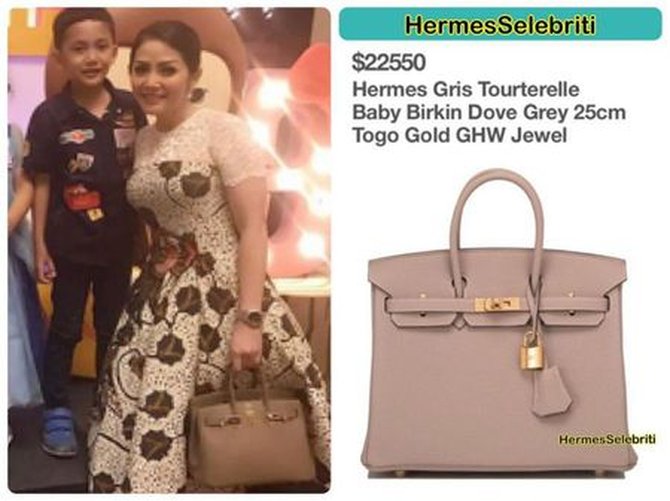 Hermes Gris Tourterelle Baby Birkin Dove Grey 25cm Togo Gold GHW