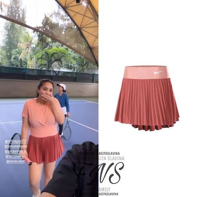 Outfit Nagita Slavina Main Tenis Viral, Ternyata Segini Rincian