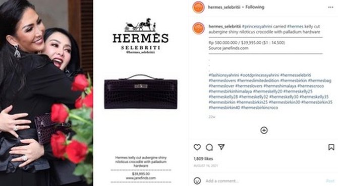 Lihat Koleksi Tas Hermes Syahrini, dengan Harga Miliaran Rupiah, Netizen:  Ginjalku Menjerit! - Tribunmanado.co.id