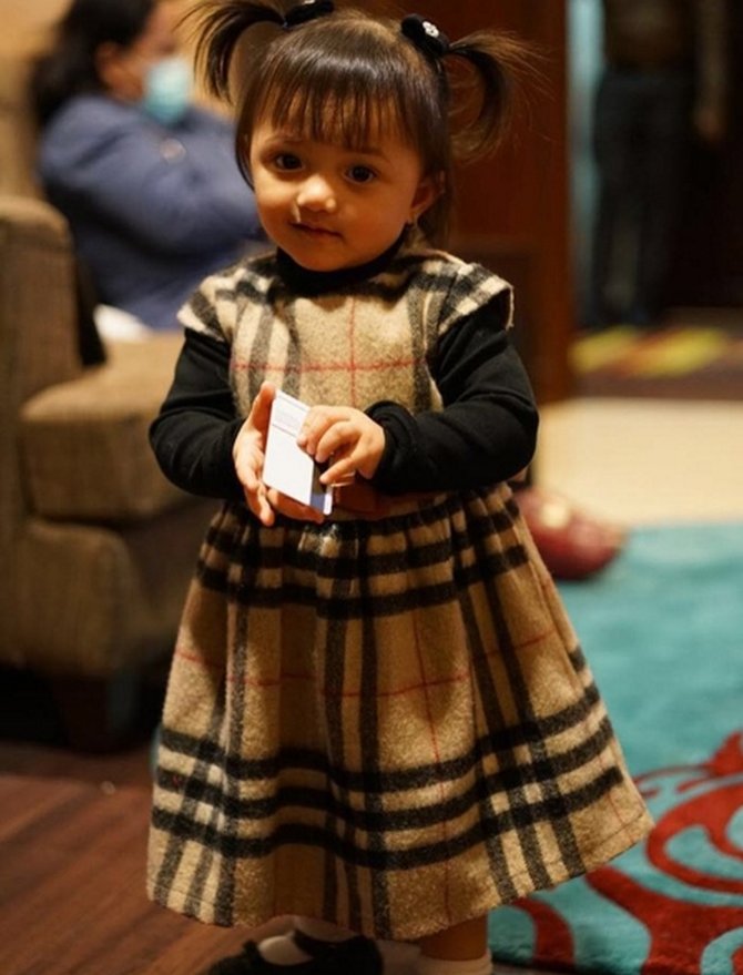 Burberry dress anak cheap