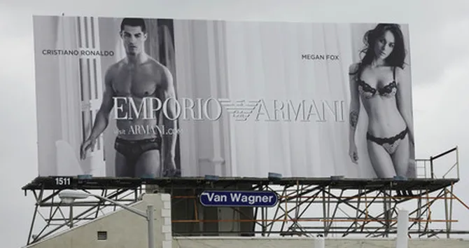 Megan fox cristiano ronaldo armani clearance