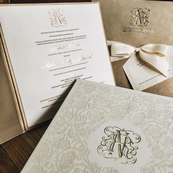 intip detail cantik undangan nikah nabila syakieb dan reshwara