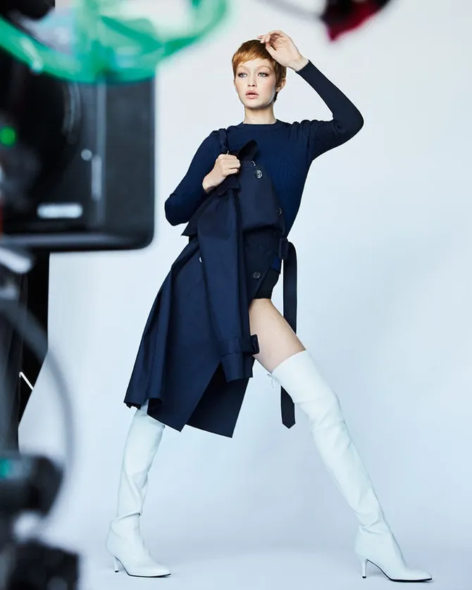 foto: tampil dengan rambut super pendek, gigi hadid makin cantik?