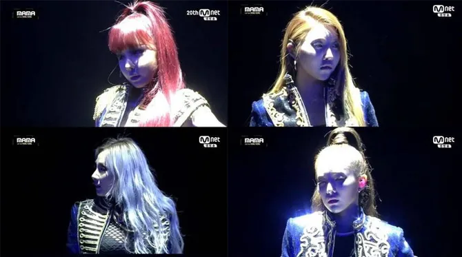 2ne1 mendadak tampil di mama 2015, park bom panen kritik pedas