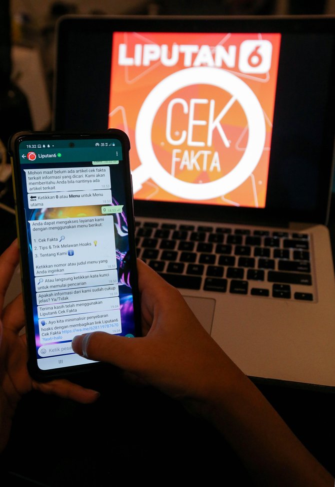 KLY Dan Liputan6.com Luncurkan Chatbot WhatsApp Liputan6 Cek Fakta ...