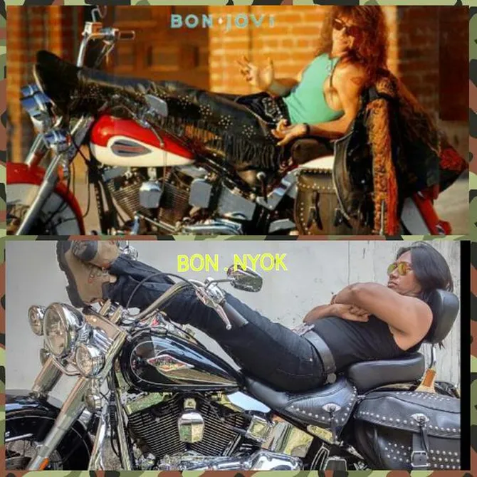 di indonesia ternyata ada kembaran bon jovi, namanya agung
