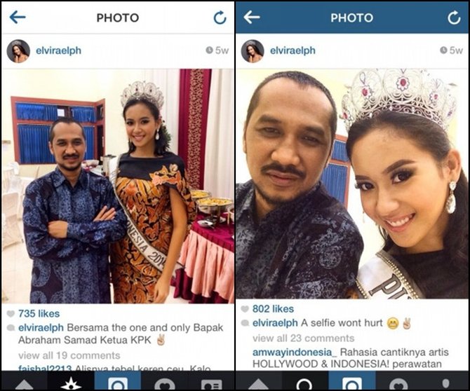 media asia ungkap foto selfie abraham samad - elvira yang hilang