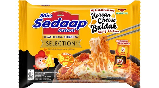 Buldak x3. Лапша быстрого приготовления Sedaap. Булдак сырный