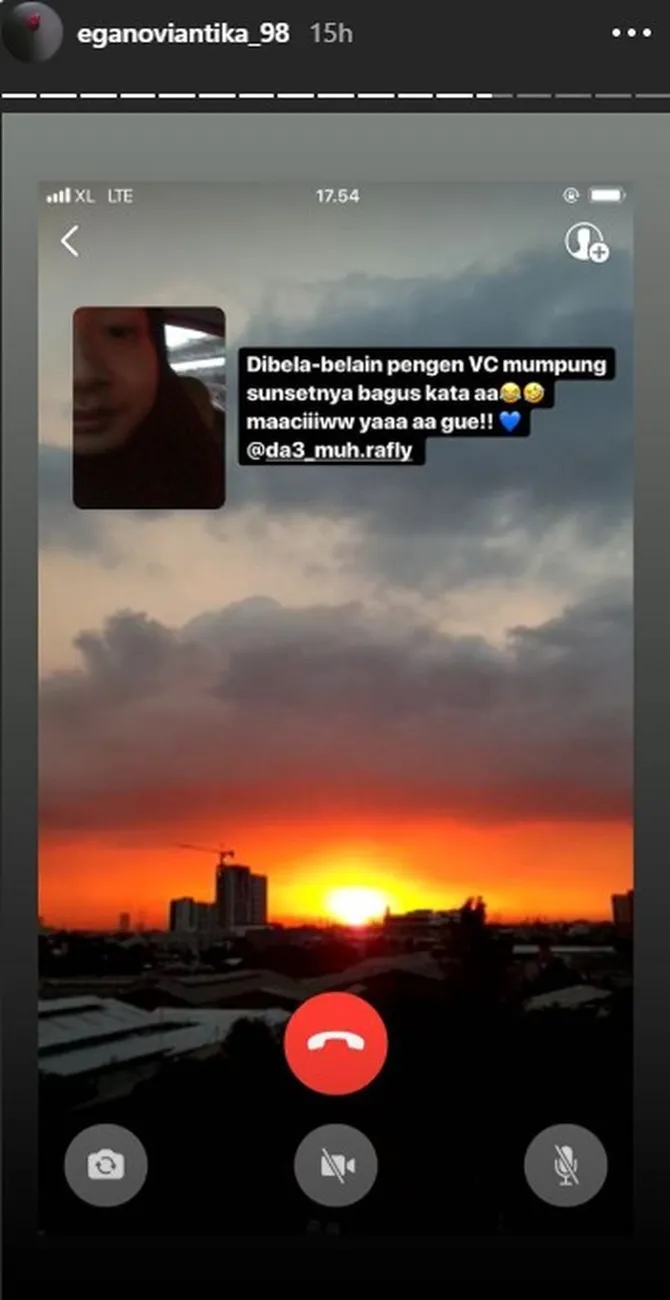 Sedang LDR Ega Noviantika Dan Rafly DA Tetap Habiskan Senja Berdua