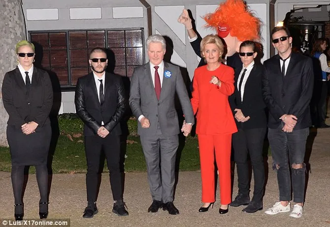foto: halloween, katy perry berdandan seperti hillary cllinton