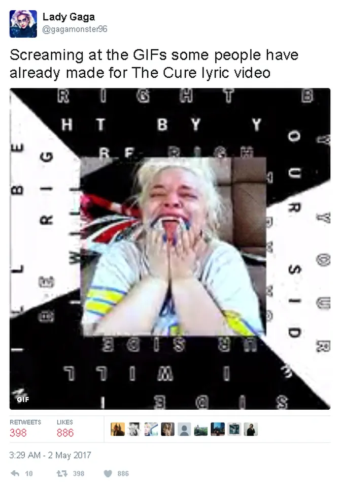respon the cure twitter com gagamonster96