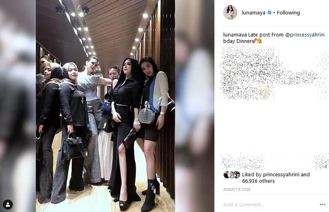 Kebersamaan Syahrini dan Luna Maya