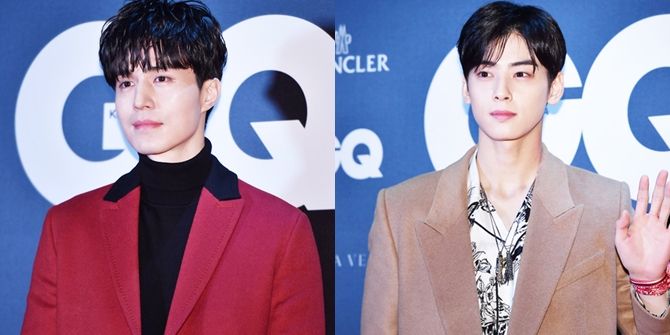 FOTO Cha Eun Woo Lee Dong Wook Ganteng di Red Carpet CQ Korea