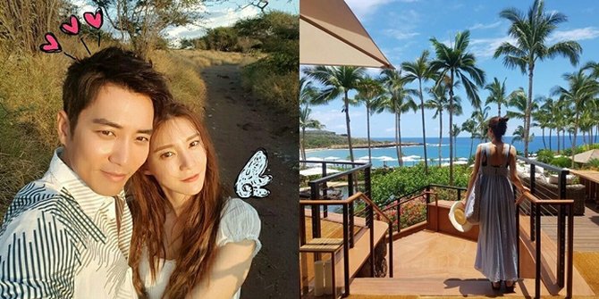 FOTO Honeymoon Romantis Joo Sang Wook Cha Ye Ryun di Hawaii