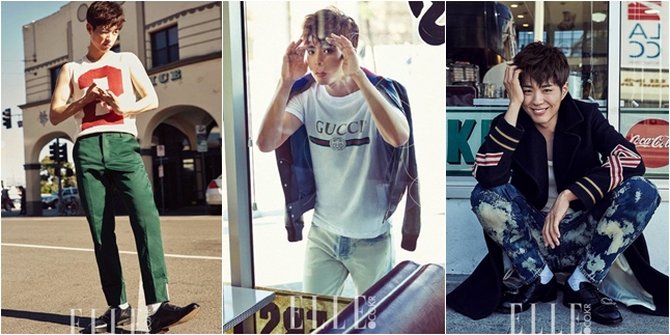 FOTO: Pakai Celana Jeans Pudar, Park Bo Gum Nikmati Los Angeles