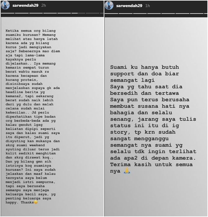 ruben onsu kerap dibilang kurusan, sarwendah jengah dan ungkap kekesalan