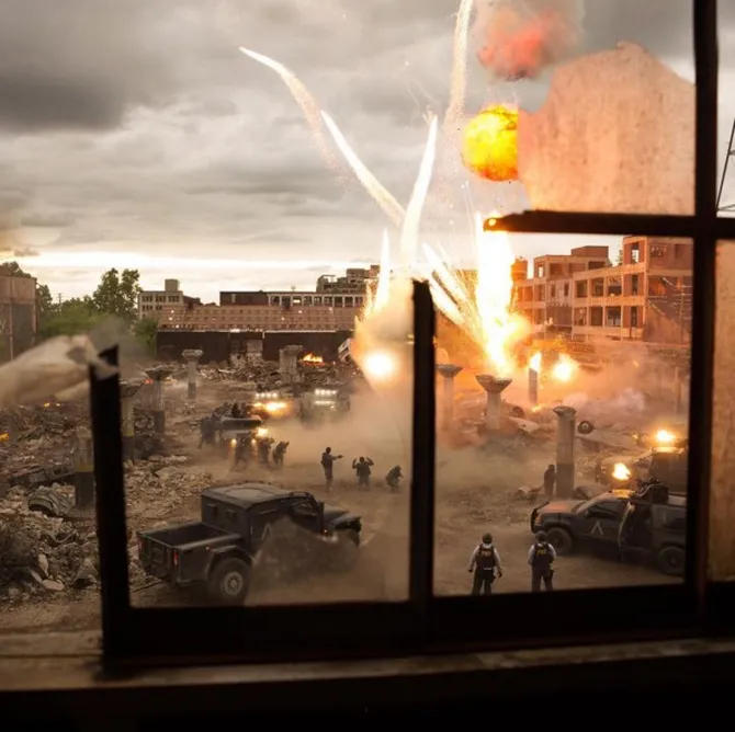 penuh ledakan! ini foto lokasi syuting \'transformers\' terbaru