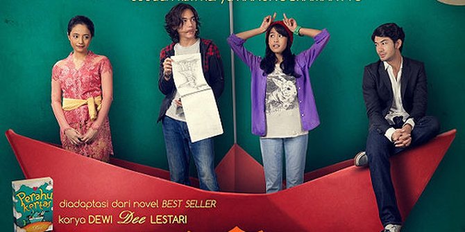 'PERAHU KERTAS' Rilis Poster Mirip Sampul Novel 