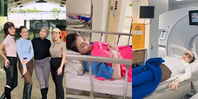 10 Potret Celine Evangelista Alami Kecelakaan Saat Latihan Berkuda, Hidung Berdarah Hingga Badan Susah Digerakkan - Langsung Dilarikan ke Rumah Sakit