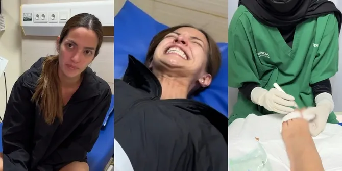 10 Potret Nia Ramadhani Masuk UGD Karena Cantengan, Kuku Ibu Jari Kaki Dicabut - Dibawa Pulang untuk Kenang-kenangan