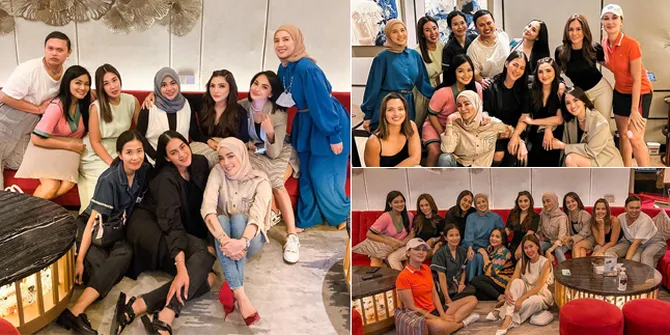 11 Potret Geng Cendol Meet Up Sambut Kepulangan Nia Ramadhani, Gaya Wulan Guritno Hingga Nagita Slavina Jadi Sorotan